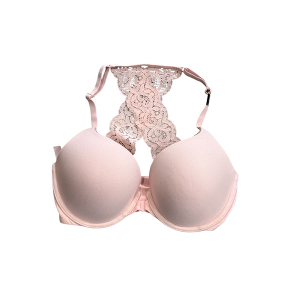 Victoria's Secret Other - Victoria’s Secret Lace Back Pink Bra 32 DD